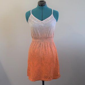 2/$20 y2k Hurley Dress Ombre Cross Back